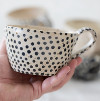 Stoneware Mug - Polka Dots