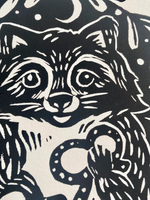 Raccoon Midnight Snack Print