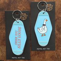 Motel Tag Keychain - Silly Goose