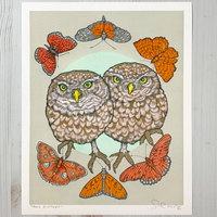 Owl Sisters Archival Print