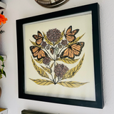 Monarch + Milkweed Fine Art Print