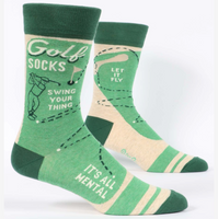 Blue Q Men's Crew Socks - Golf