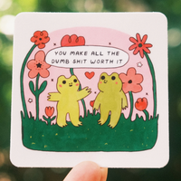 Frog Friends Sticker