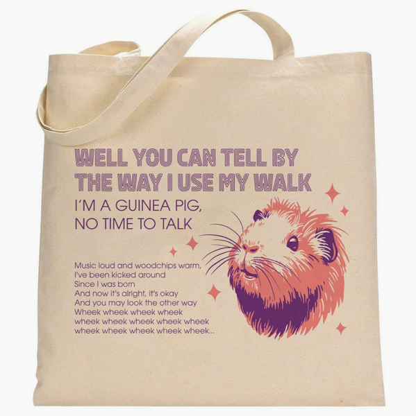 Guinea Pig Stayin Alive Tote Bag