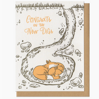 Foxes New Digs Card