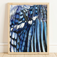 Rosalie Haizlett  Print - Blue Jay Wing