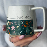 Stoneware Mug - Floral Dog Mom