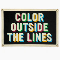 Color Outside The Lines Camp Flag