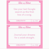 Take A Ticket - Creativity
