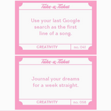 Take A Ticket - Creativity