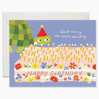 Turtle No One's Counting Birthday Card