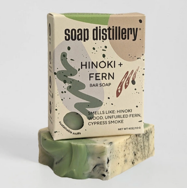 Soap Distillery Bar Soap - Hinoki + Fern