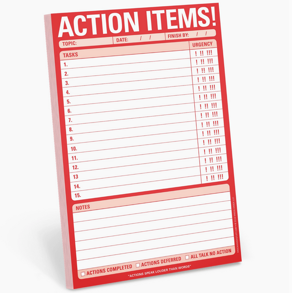 Action Items! Pad