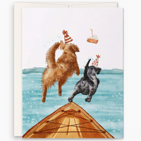 Dogs Birthday Swim Card