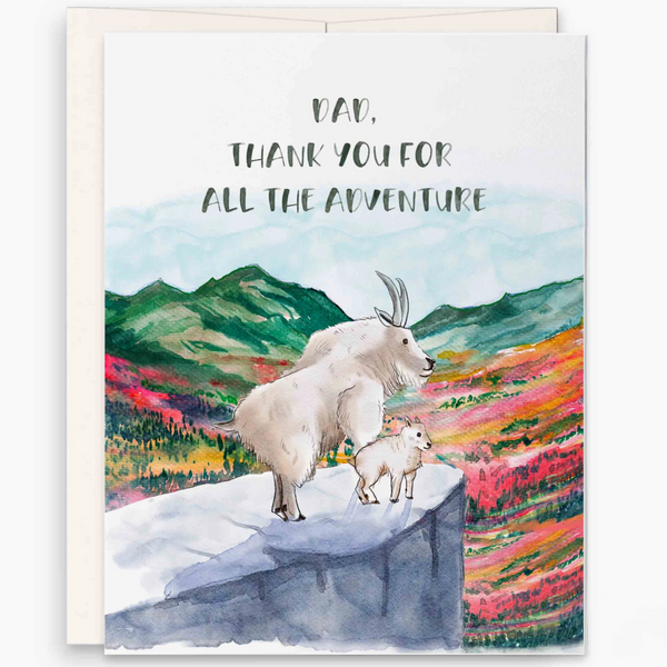 Mountain Goat Adventures Father's Day Card