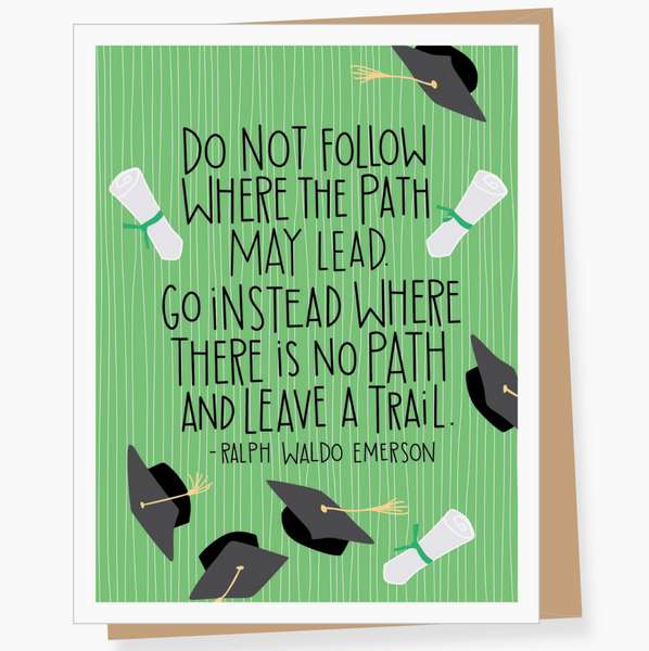 Ralph Waldo Emerson Quote Graduation Card