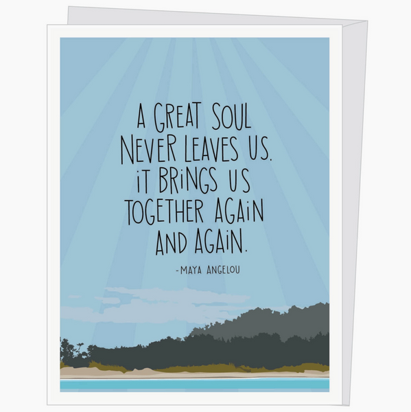 Maya Angelou Quote Sympathy Card