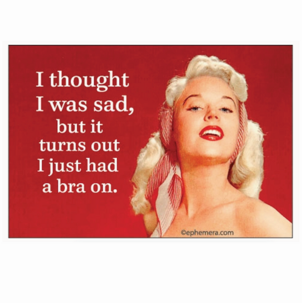 Bras Make Me Sad Magnet