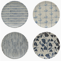 Stoneware Appetizer Plate Set