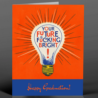 Lightbulb Bright Future Graduation Card