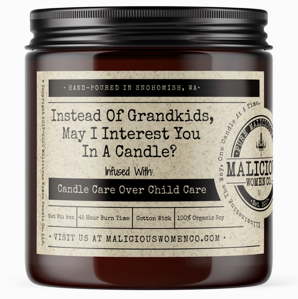 Instead Of Grandkids Candle