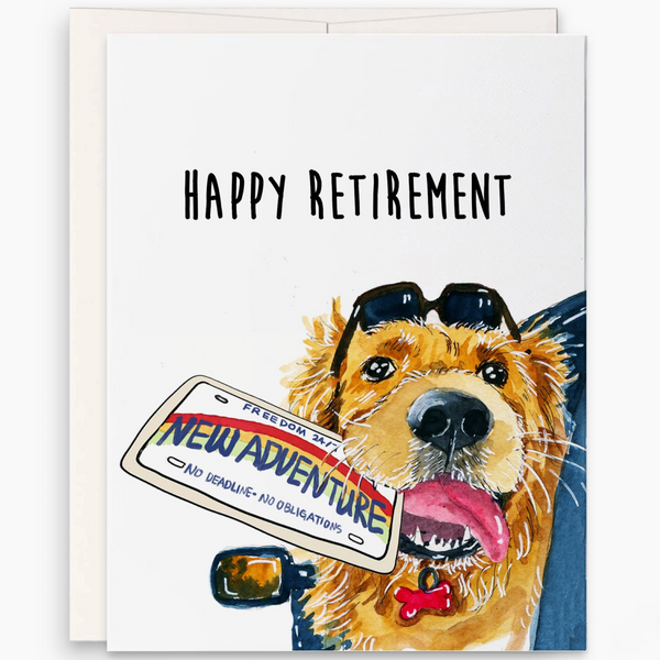 Road Trip Adventure Awaits Retirement Card