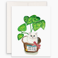 Helping Me Grow Thank You Card