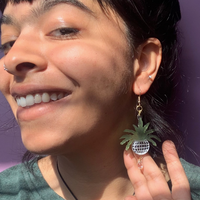 Disco Ball Planter Earrings