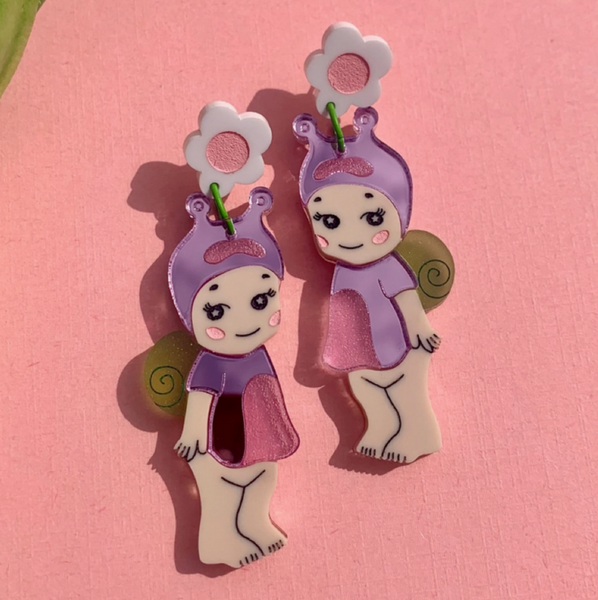 Shelly Snail Earrings