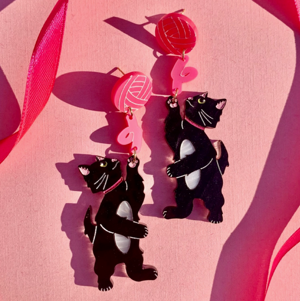 You've Got To Be Kitten Me Earrings