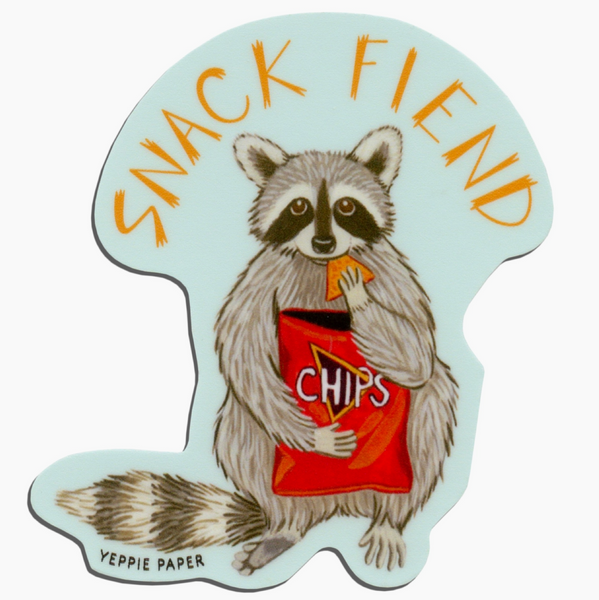 Raccoon Snack Fiend Sticker