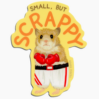 Hamster Small But Scrappy Sticker