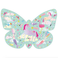 Shaped Kids Puzzle - Butterfly Fantasy