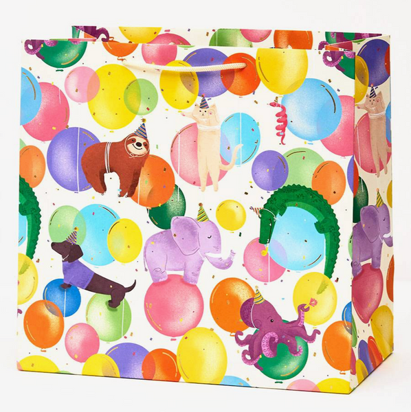 Balloon Party Animals Gift Bag - Large