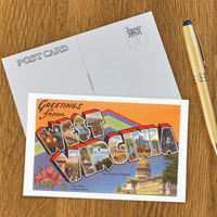 Vintage Style Postcard - Greetings From West Virginia State Capital