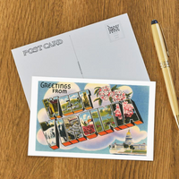 Vintage Style Postcard - Greetings From West Virginia