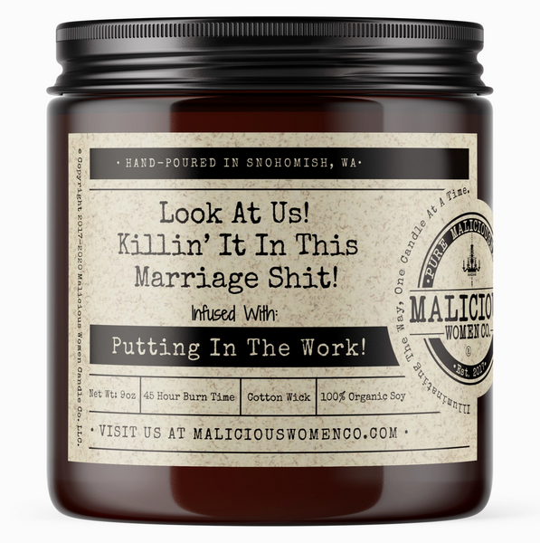 Killin' it n This Marriage Shit Candle