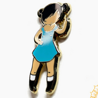 The Finger Angry Girl Enamel Pin