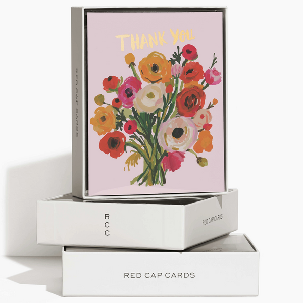 Ranunculus Boxed Thank You Cards