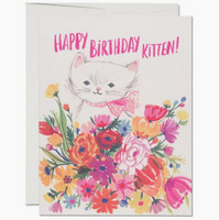 Happy Birthday Kitten Card