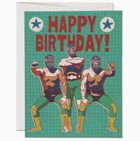 Luchador Happy Birthday Card