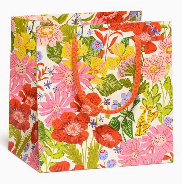 Pink Floral Small Gift Bag