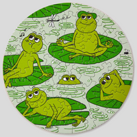 Le Puzz Petite Puzzle - Peace Frogs