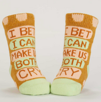 Blue Q Baby Socks - Certified Cuddle Bug / Bet I Can Make Us Both Cry