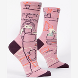 Blue Q Women's Crew Socks - Go away I'm Introverting