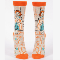 Blue Q Women's Crew Socks - My Cat Is Cool As Fuck