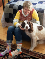 Blue Q Women's Crew Socks - My Cat Is Cool As Fuck