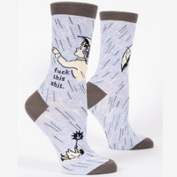 Blue Q Women's Crew Socks - Fuck This Shit