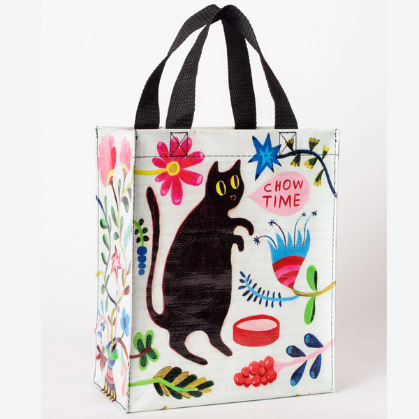 Blue Q Handy Tote - Black Cat Chow Time