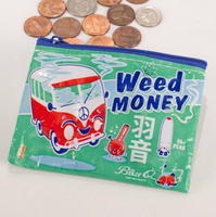Blue Q Coin Purse - Weed Money